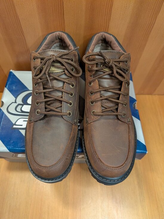 Skechers Mariner Work Boots Mens Size 11.5 Dark Brown Leather 4470/CDB - LNUC main image 5